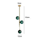 DecorBites™ LED Glass Ball Pendant Light Brass Luminaire for Home Decor