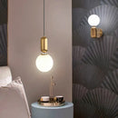 Modern led glass ball pendant lights for dining room kitchen