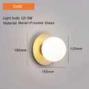 DecorBites™ LED Glass Ball Wall Light: Modern Indoor LED Sconce for Home Interior Lighting