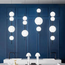 DecorBites™ LED Glass Beads Pendant Chandelier, Round Ball Hanging Light Fixture