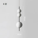 DecorBites™ LED Glass Beads Pendant Chandelier, Round Ball Hanging Light Fixture