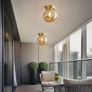 Modern brass & black led glass ceiling chandeliers – dining room