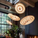 DecorBites™ LED Glass Chandelier for Dining Room - Round Ceiling Holder Suspension Light