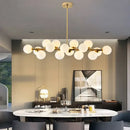 DecorBites™ LED Glass Chandelier Pendant Lamp for Living Room Dining Room Lighting