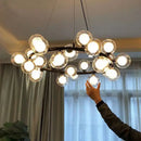 DecorBites™ LED Glass Chandelier Pendant Lamp for Living Room Dining Room Lighting