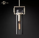 DecorBites™ LED Glass Cylinder Pendant Lights - Modern Kitchen Island Chandeliers