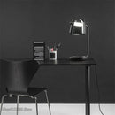 Modern curved black led glass floor lamp living room lighting