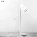 Modern curved black led glass floor lamp living room lighting