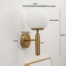 DecorBites™ LED Glass Iron Wall Light with Pull Chain Switch for Corridor Living Room Bedroom