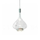 Modern amber & clear led glass pendant lamp kitchen lighting