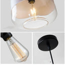 DecorBites™ LED Glass Pendant Lamp: Modern Nordic Hanging Light for Kitchen, Bedroom, Hotel & Restaurant decor.