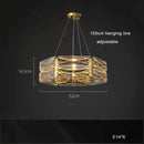 Modern gold led glass pendant light kitchen island chandelier