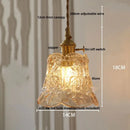 Vintage brass faceted led glass pendant light – kitchen kitchen