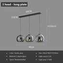 DecorBites™ LED Glass Pendant Light: Modern Nordic Luxury Hanging Lamp Fixture