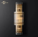Modern brass led glass san marco wall lamp for bedroom