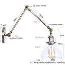 DecorBites™ LED Glass Swing Arm Wall Lamps for Bedroom, Bathroom, and Stairway
