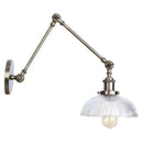 DecorBites™ LED Glass Swing Arm Wall Lamps for Bedroom, Bathroom, and Stairway
