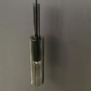 Modern black cylindrical led glass wall lamps for living room