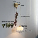 DecorBites™ LED Glass Wall Light Fixture Bedroom Aisle Study Modern Adjustable Bedside Lamp