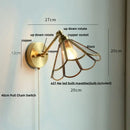 DecorBites™ LED Glass Wall Light Fixture Up Down Rotate Modern Living Room Bar