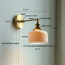 DecorBites™ LED Glass Wall Light Fixture Up Down Rotate Modern Living Room Bar