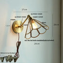 DecorBites™ LED Glass Wall Light Fixture Up Down Rotate Modern Living Room Bar