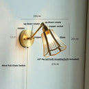 DecorBites™ LED Glass Wall Light Fixture Up Down Rotate Modern Living Room Bar