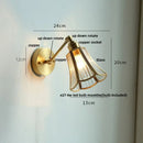 DecorBites™ LED Glass Wall Light Fixture Up Down Rotate Modern Living Room Bar