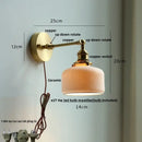 DecorBites™ LED Glass Wall Light Fixture Up Down Rotate Modern Living Room Bar