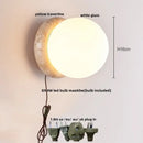 DecorBites™ LED Glass Wall Lights with Pull Chain Switch for Restaurant Living Room