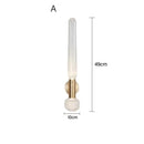 Modern gold glass wall sconces for bedroom and living room lighting
