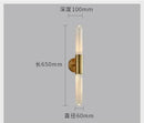 Modern gold glass wall sconces for bedroom and living room lighting