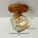 DecorBites™ LED Glass Wood Ceiling Light Modern Plafondlamp for Living Room