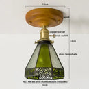 DecorBites™ LED Glass Wood Ceiling Light Modern Plafondlamp for Living Room