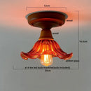 DecorBites™ LED Glass Wood Ceiling Light Modern Plafondlamp for Living Room
