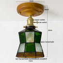 DecorBites™ LED Glass Wood Ceiling Light Modern Plafondlamp for Living Room