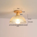 DecorBites™ LED Glass Wood Ceiling Light Modern Plafondlamp for Living Room