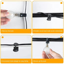 Frosted black led globe string lights outdoor patio garland