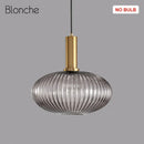 Decorbites led gold chandelier amber & green pendant lamps dining room