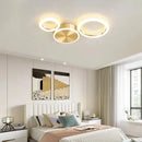 DecorBites™ LED Gold Ring Chandelier for Living Room Bedroom Dining Room