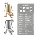 Minimalist led golden boy table lamp bedroom night light