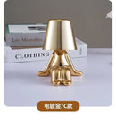 Minimalist led golden boy table lamp bedroom night light
