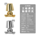 Minimalist led golden boy table lamp bedroom night light