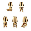 Minimalist led golden boy table lamp bedroom night light