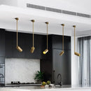 Modern brass led golden ceiling spotlight for living room