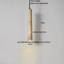 DecorBites™ LED Gourd Pendant Light Fixture with Yellow Travertine and White Glass
