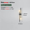 Minimalist black decorbites led wall lamp – living room sconce