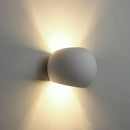Modern white sphere led gypsum wall sconce bedroom warm light