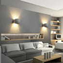 Modern white sphere led gypsum wall sconce bedroom warm light