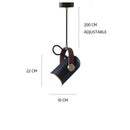 Modern black and brass pendant light – dining room led hanging lamp